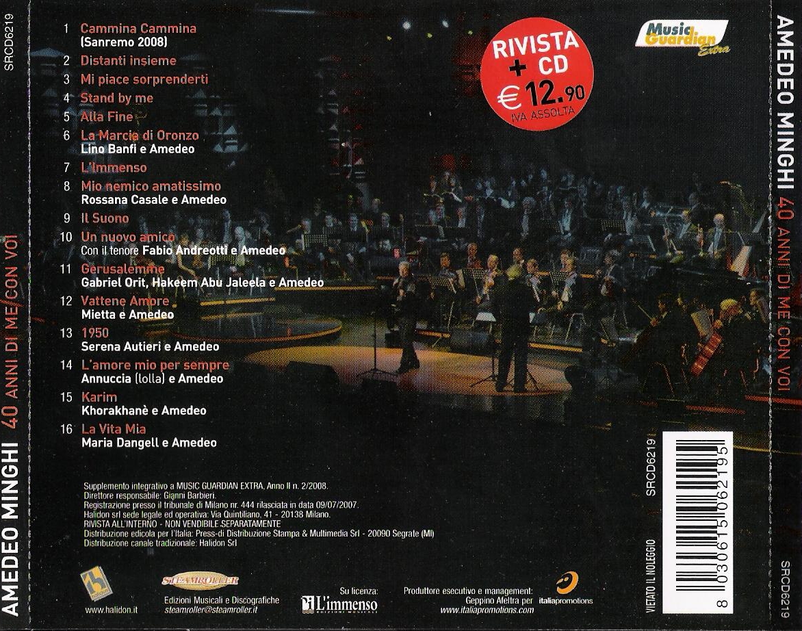 Amedeo Minghi - 40 Anni Di Me Con Voi - Back.jpg