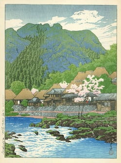 Anraku Hot Springs in Osumi 1923.jpg