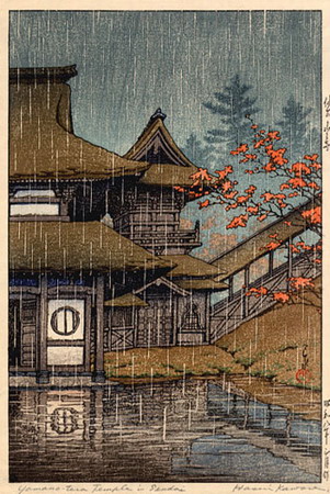 Rain at Mountain Temple, Sendai 1933.jpg